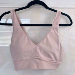 Fabletics All Day Every Day light pink sports bra -size S